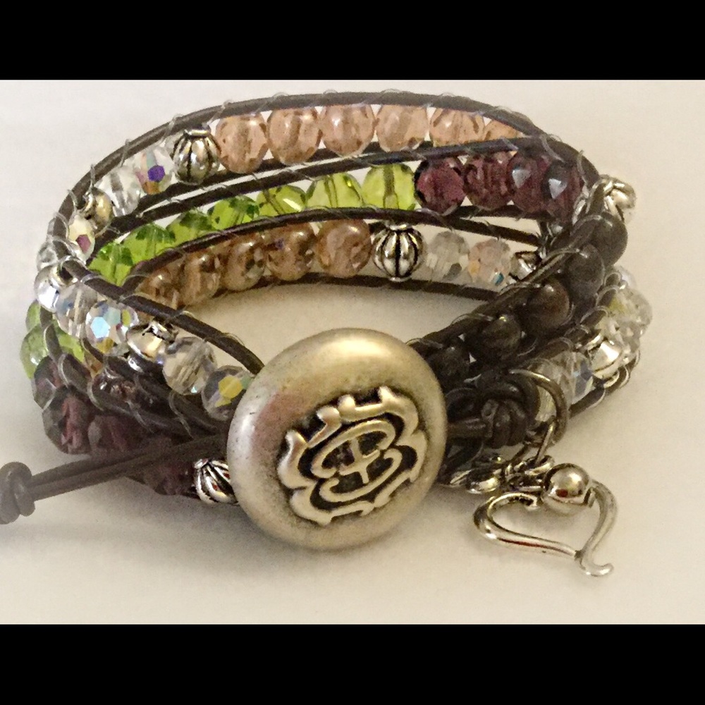 Completely Handmade Triple Wrap Bracelet